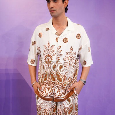 Printed Rust/Beige Summer Set