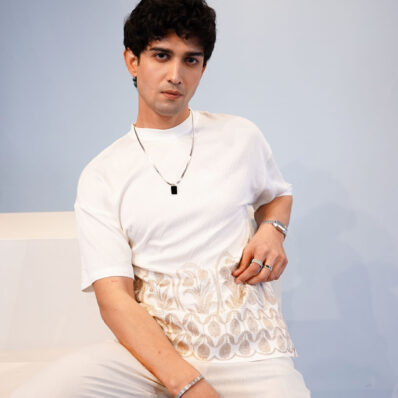 Embroidered White Statement T-Shirt